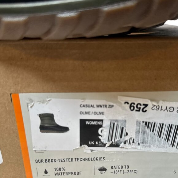 BOGS Classic Casual Winter Zip Women’s Waterproof Ankle Boot Olive/Black Size 9 - Picture 9 of 10